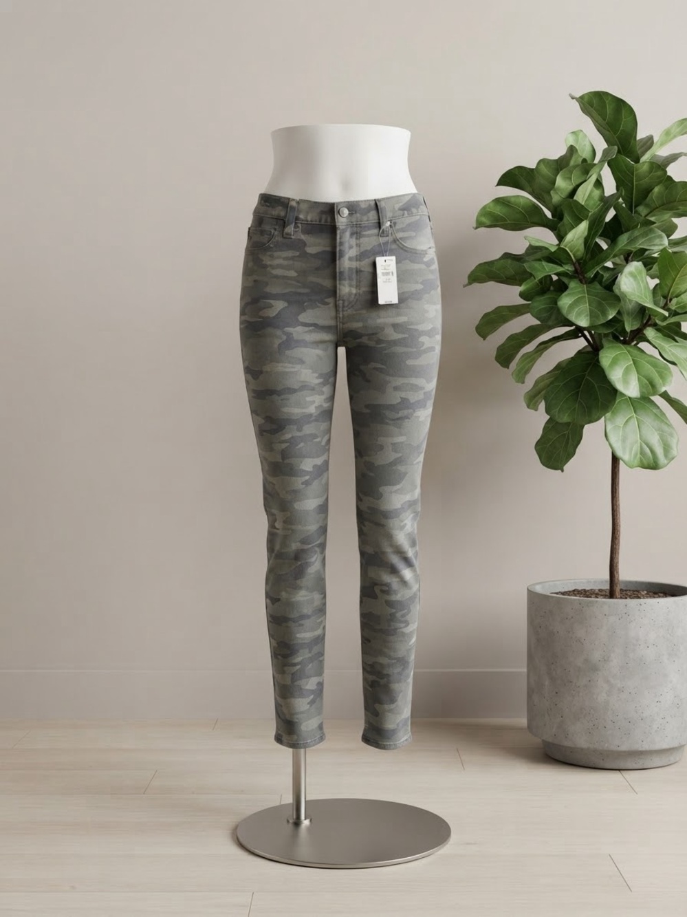 GAP Olive Camo Skinny Jeans